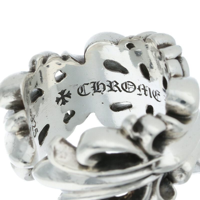 Chrome Hearts Chrome Hearts Double Floral Cloth Silver Ring Size ONE SIZE - 3 Thumbnail