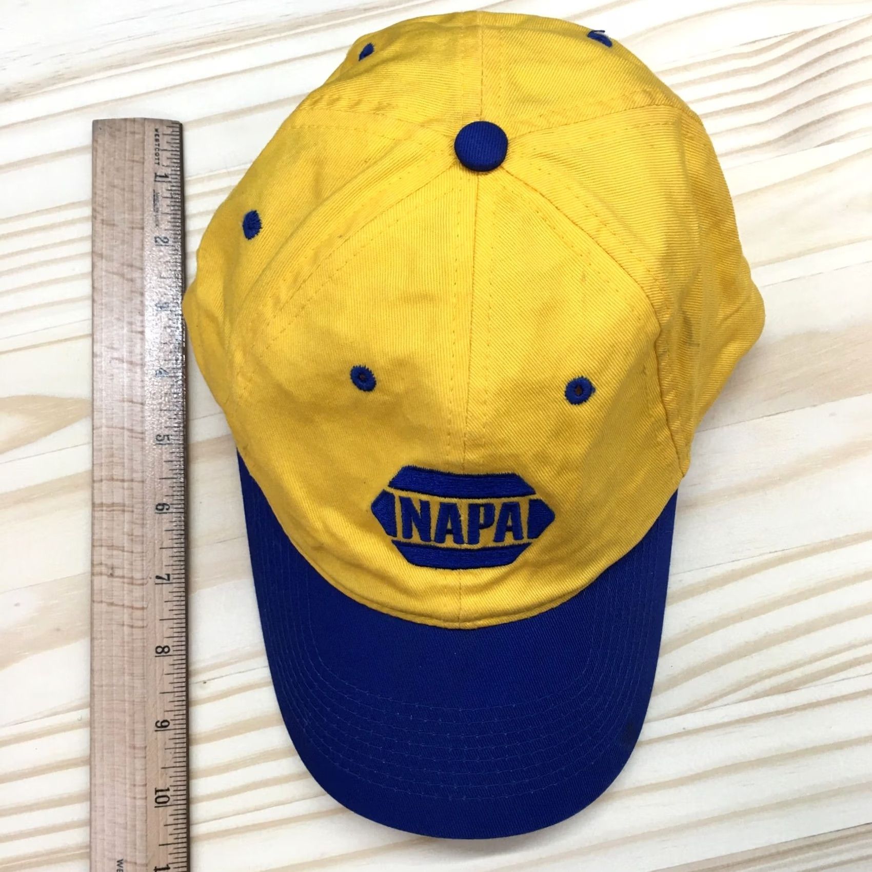 Logo 7 NAPA Baseball Hat Mens Yellow One Size Adjustable Embroidered Logo Size ONE SIZE - 5 Thumbnail