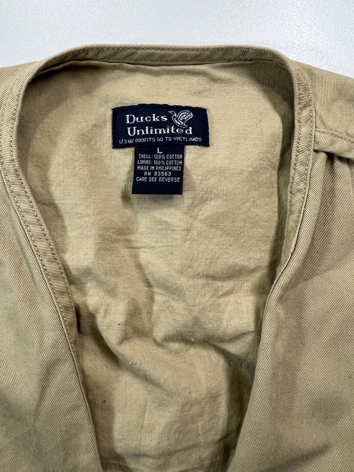 Other Ducks Unlimited Khaki Utility Vest Small Size ONE SIZE - 2 Thumbnail