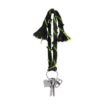 Balenciaga o1srvl11e0226 Size: OS / Charm/Keychain Shoelace BB In Black Size ONE SIZE - 2 Thumbnail