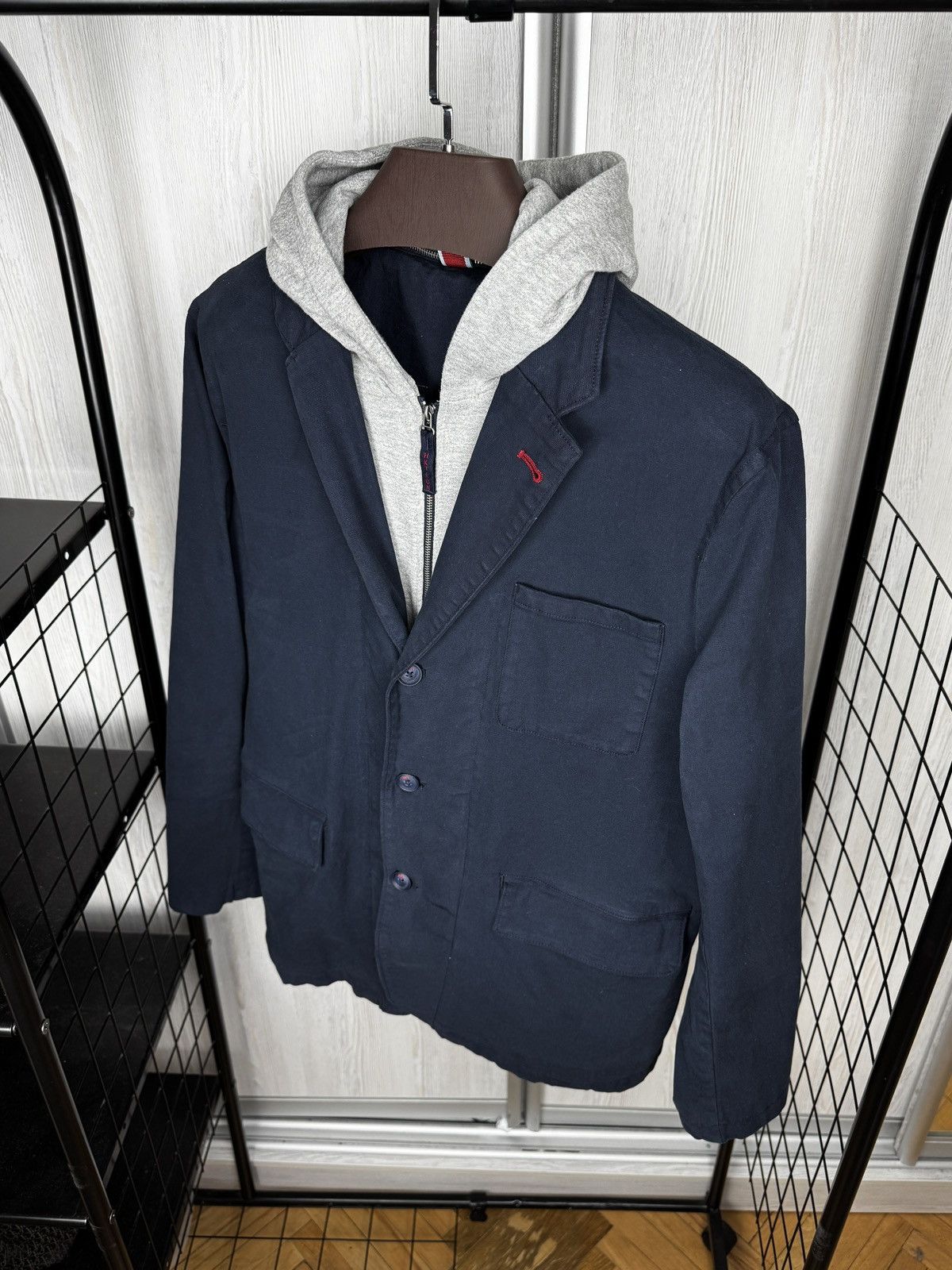 Hackett Hackett London navy blue cotton blazer with hood size 42 Size 42R - 6 Thumbnail