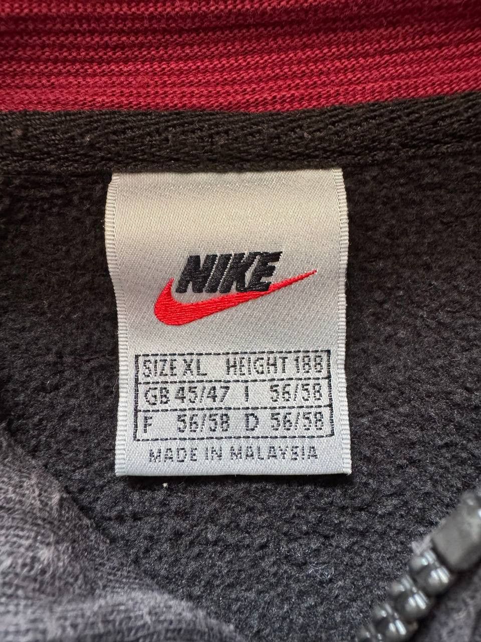 Nike Vintage 90s Nike Baggy Zip Hoodie Big Logo Size US XL / EU 56 / 4 - 10 Thumbnail