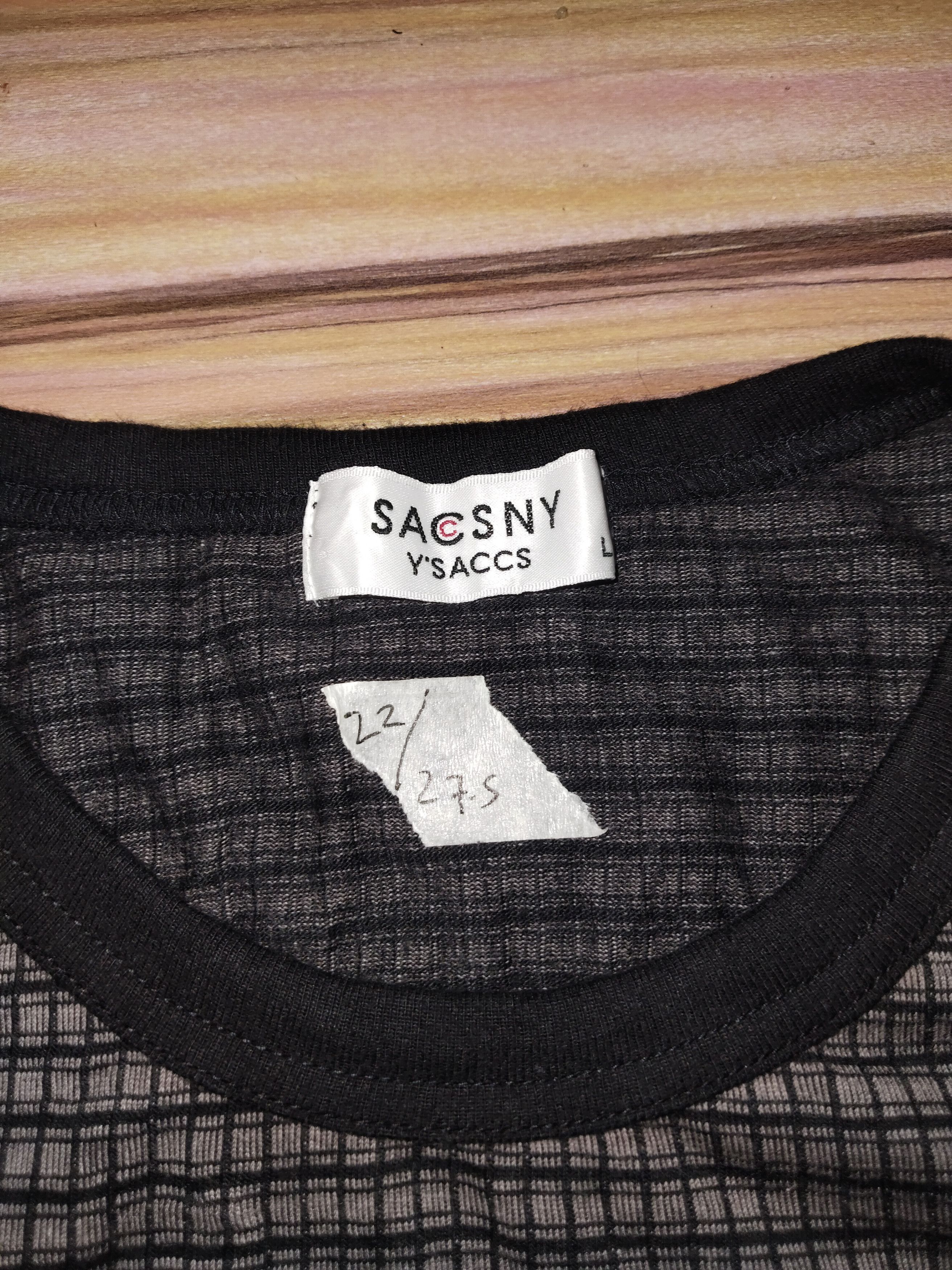 Yohji Yamamoto Y'SACCS SACSNY Tartan Tee Size US L / EU 52-54 / 3 - 2 Thumbnail