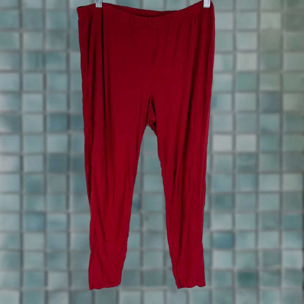 Vintage Adore Me Athletic Pants Women's Size Xl Maroon Stretch Yoga Legging NWT Size 40" / US 18 - 1 Thumbnail