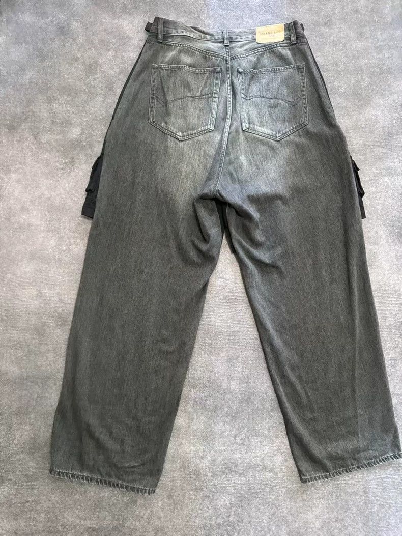 Balenciaga Balenciaga Splicing overalls jeans Size US 32 / EU 48 - 2 Thumbnail