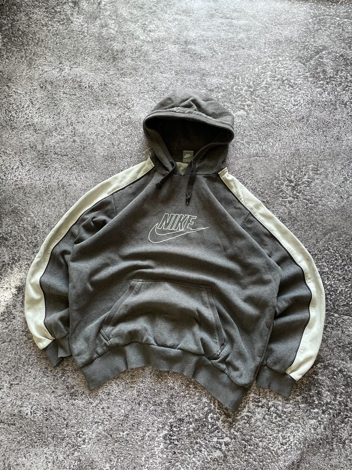 Nike Vintage Nike Hoodie Baggy Center Swoosh Logo Drill Y2K 90s | Grailed