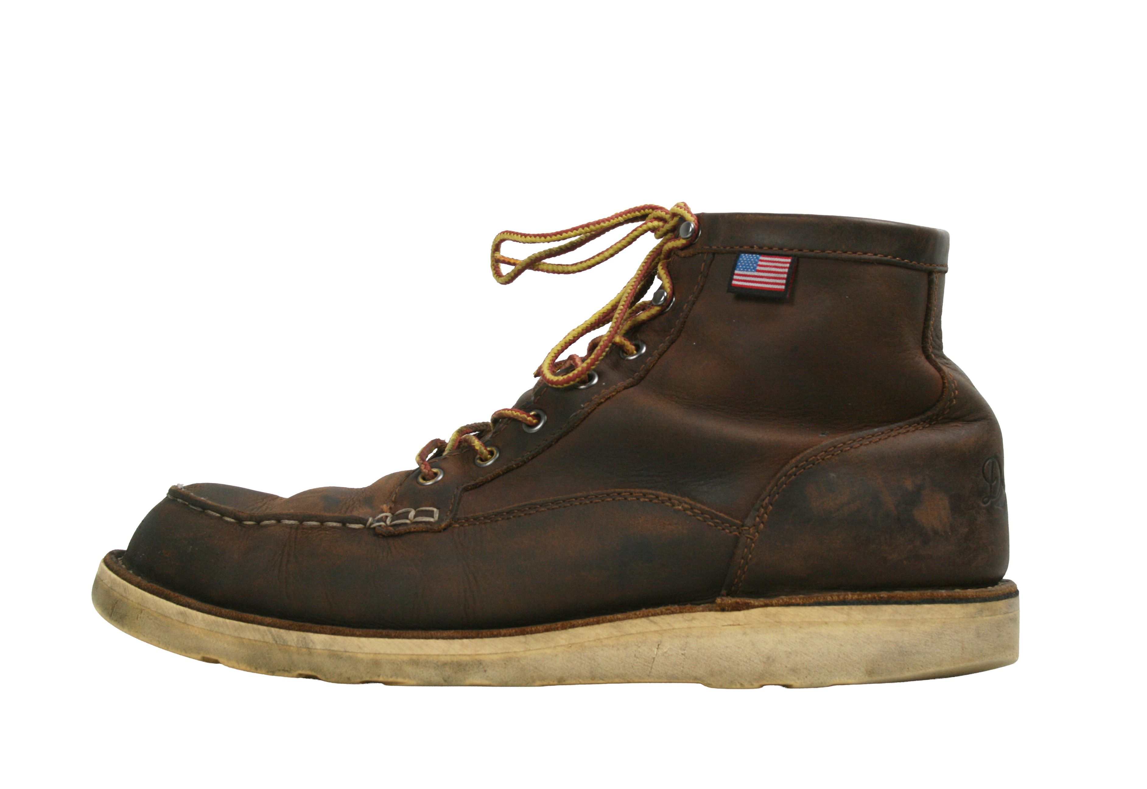 Danner Bull Run Moc Distressed Leather Boots Size US 13 / EU 46 - 1 Thumbnail