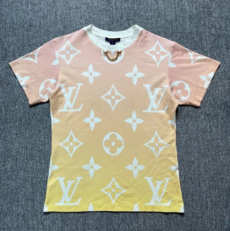 Louis Vuitton Louis Vuitton Pink Cotton Women's T-Shirt 0089 Size XS / US 0-2 / IT 36-38 - 1 Thumbnail
