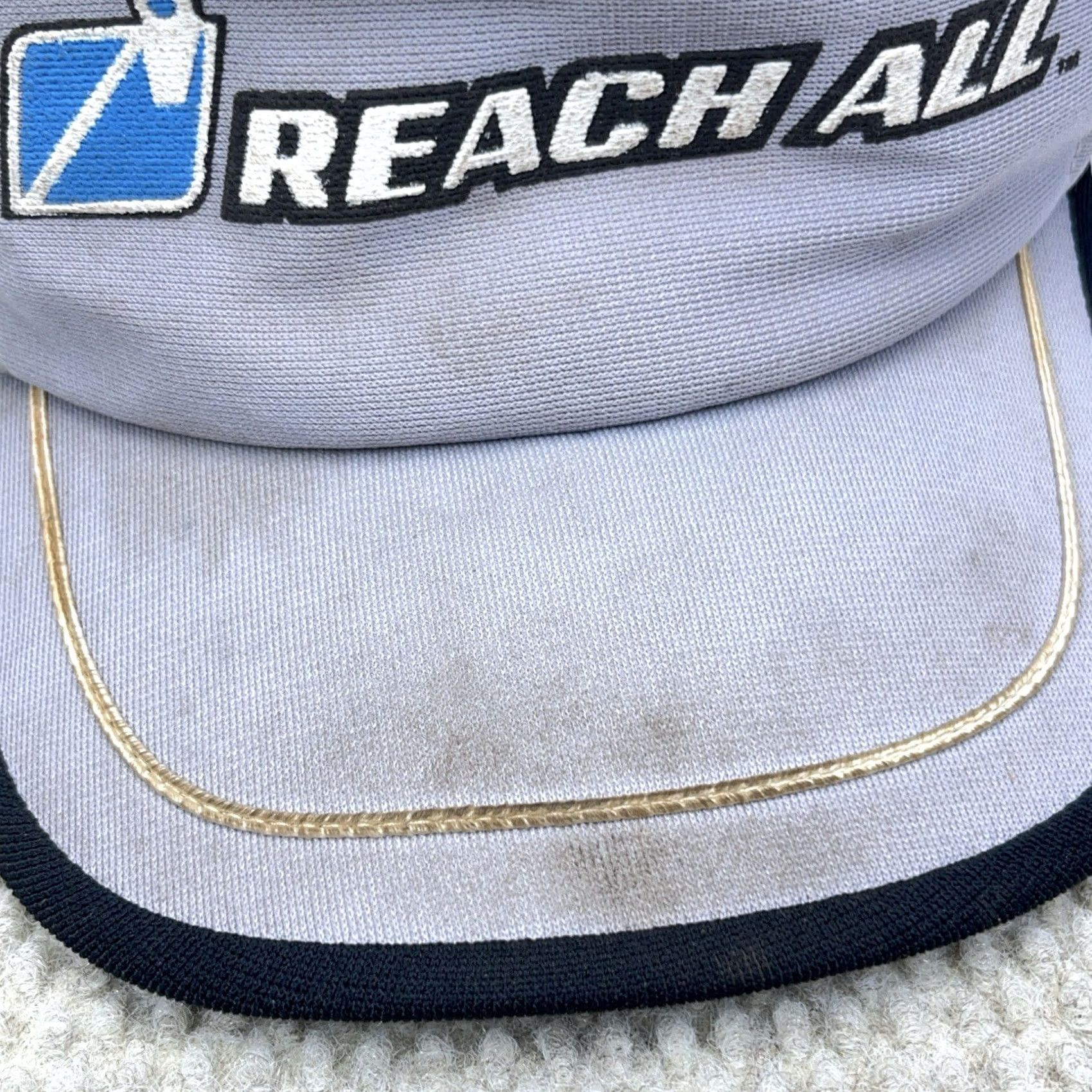 Vintage VINTAGE Trucker Hat USA 80s 90s Gray Black Puffy V Reach Size ONE SIZE - 2 Thumbnail