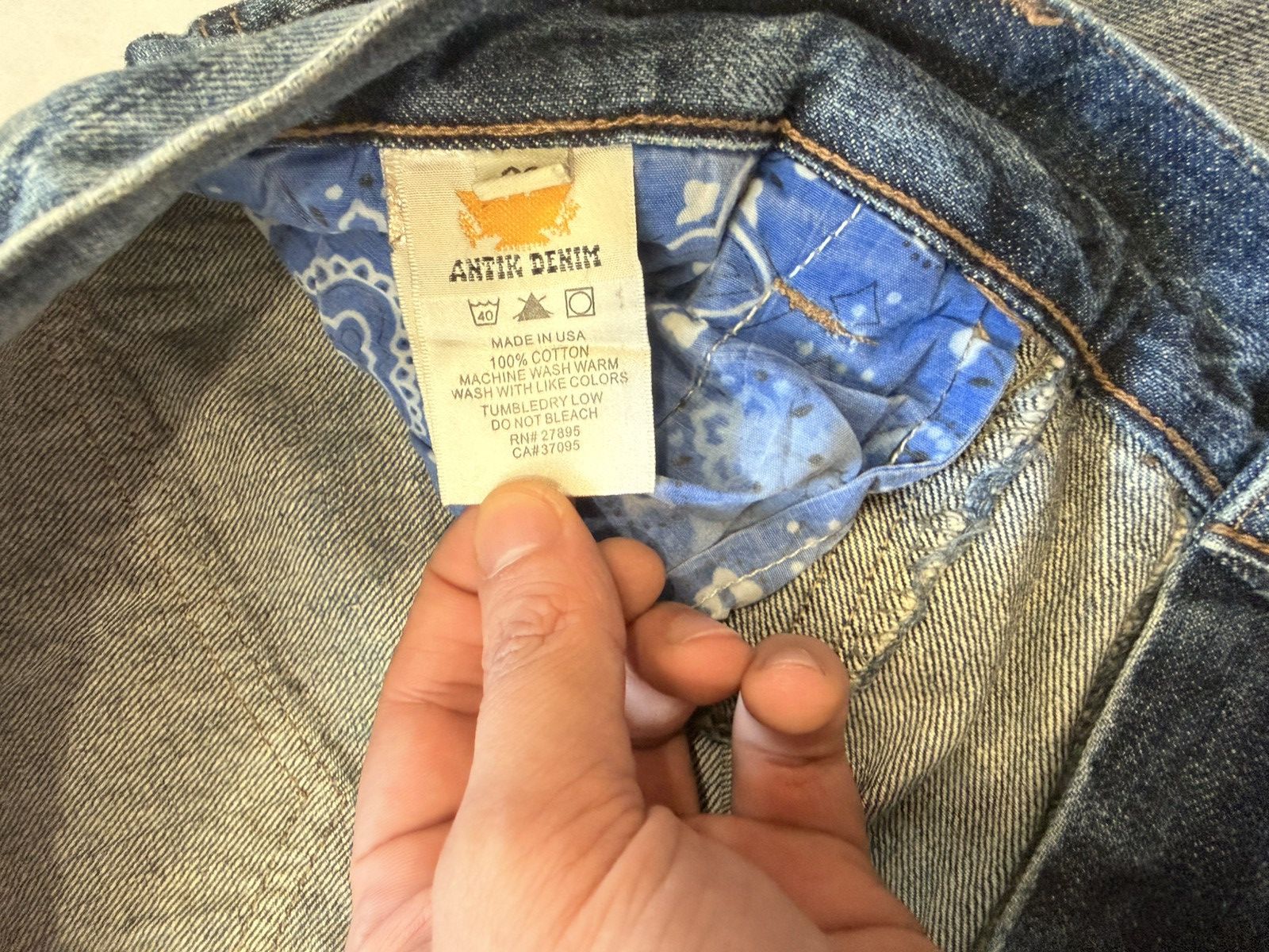 Antik Denim Made in USA Antik Denim Jeans Size US 38 / EU 54 - 8 Thumbnail