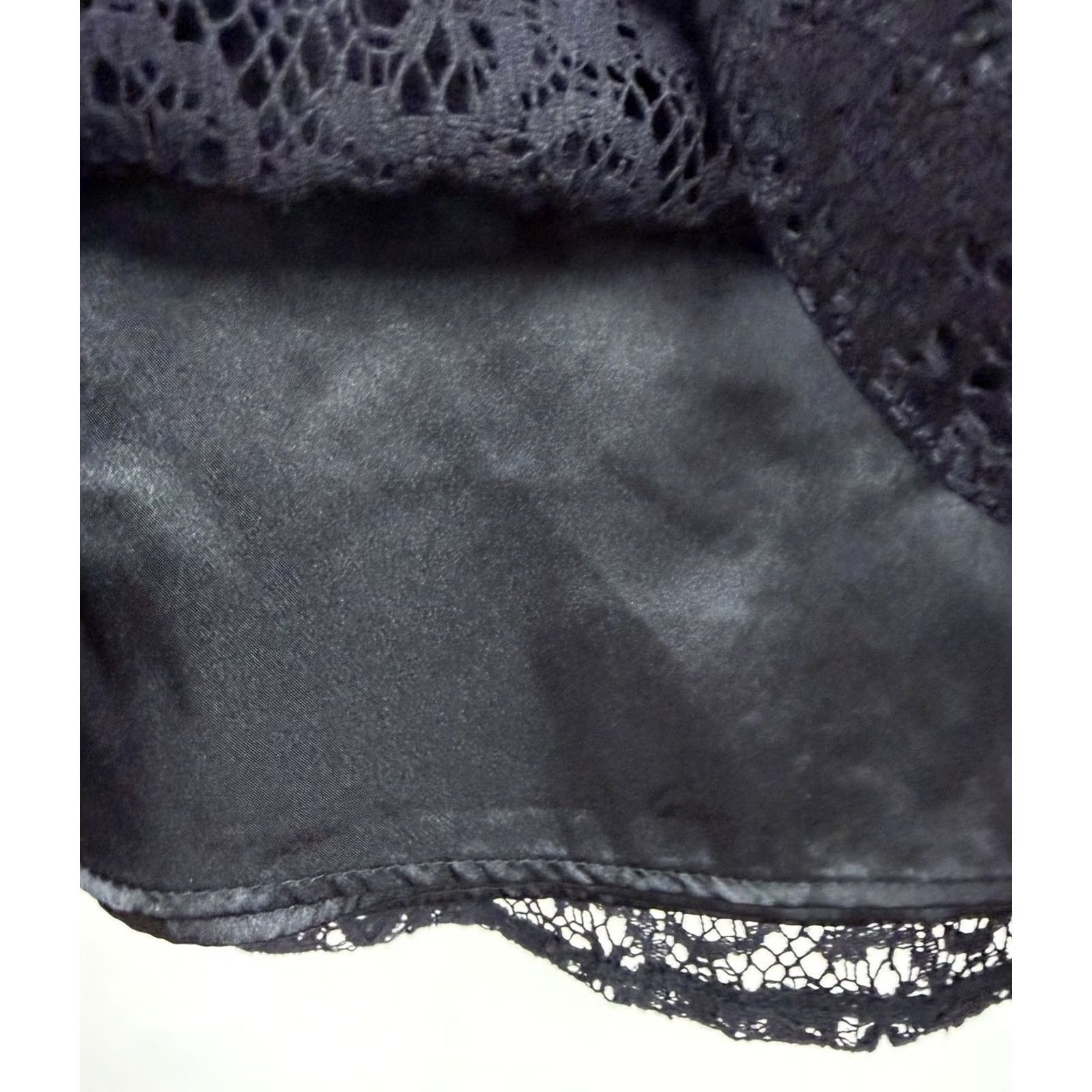 Talbots VINTAGE Talbots Skirt Womens 4 Midi Black Lace Satin Lining NWT 90s Bohemian Retro Gothic Size 27" / US 4 / IT 40 - 4 Thumbnail