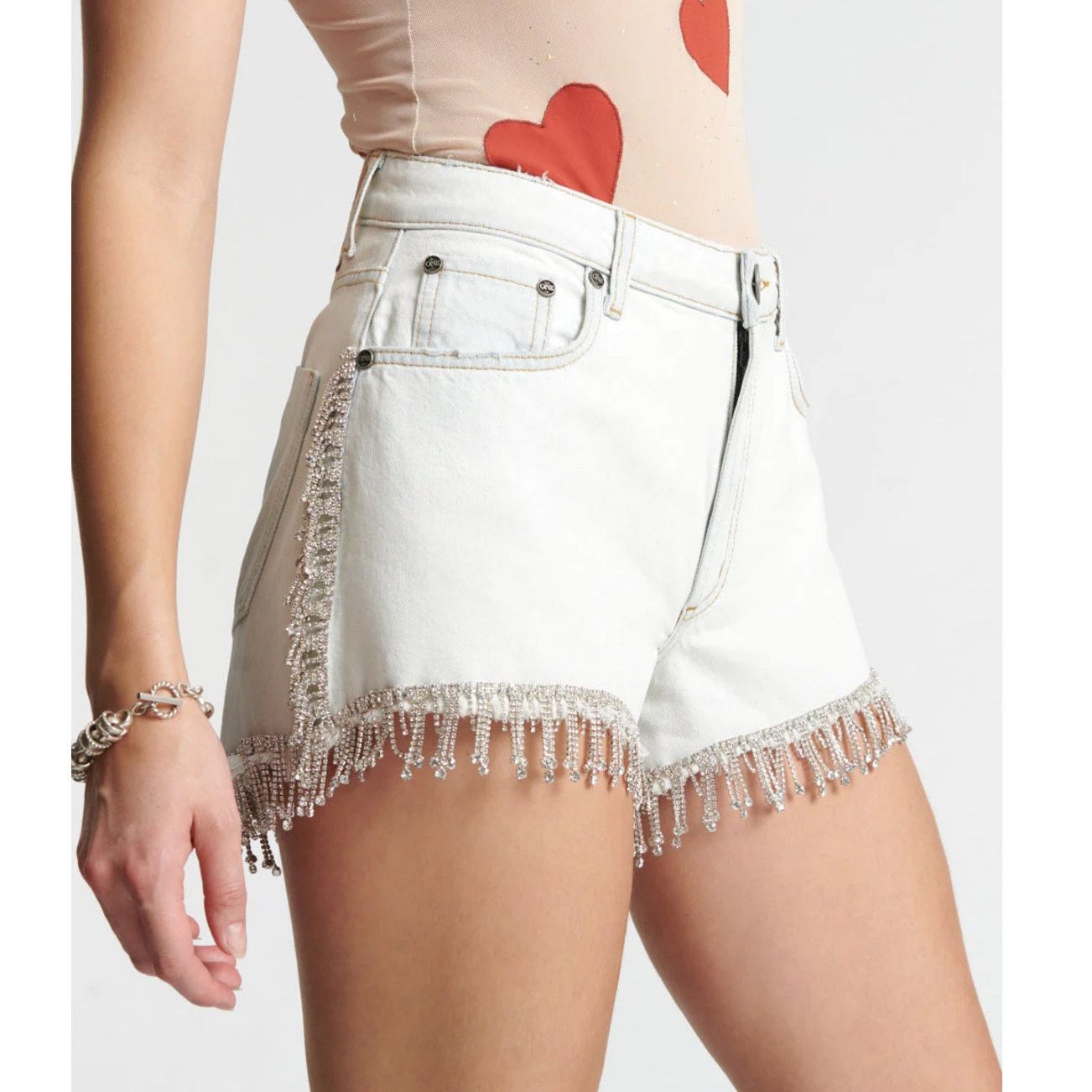 One Teaspoon One Teaspoon Razzle Dazzle Truckers Relaxed Shorts 31 Size 31" - 1 Thumbnail