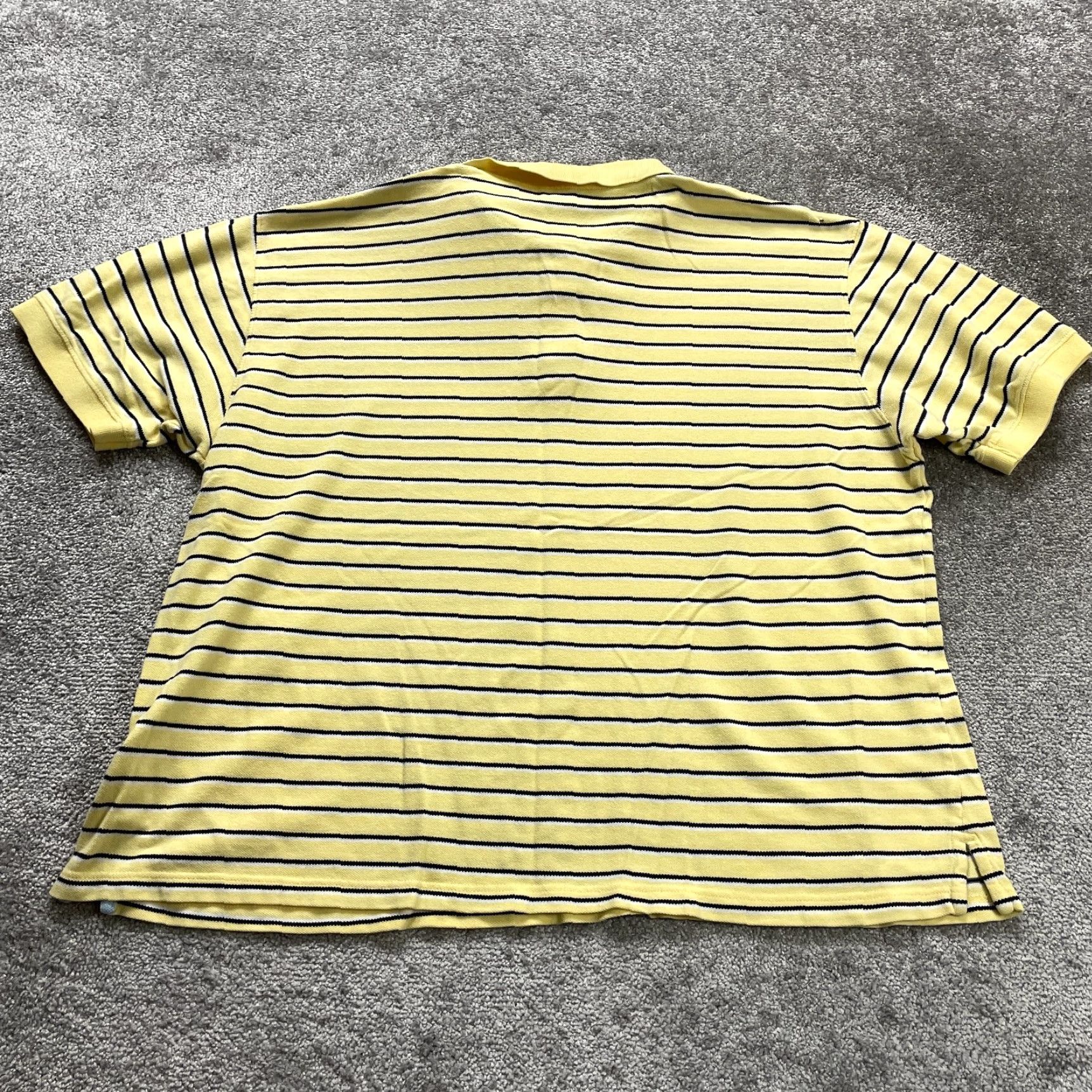 Wrangler Wrangler Polo Shirt Mens 2XL Yellow Cotton Striped Short Sleeve Casual Golf Top Size US XXL / EU 58 / 5 - 2 Thumbnail