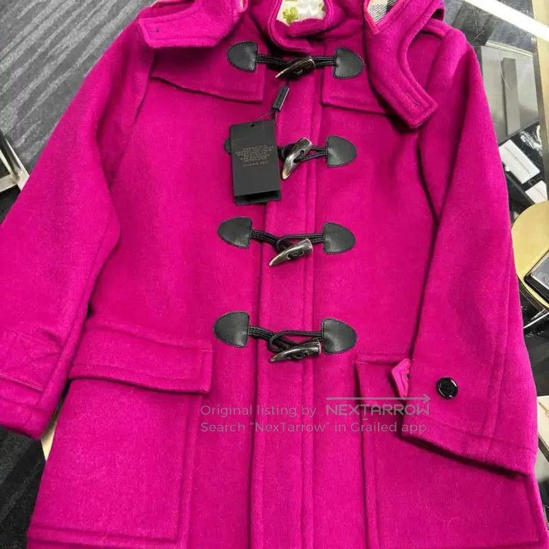 Burberry Burberry Pink Wool Mid-Length Women's Coat. Size M / US 6-8 / IT 42-44 - 3 Thumbnail