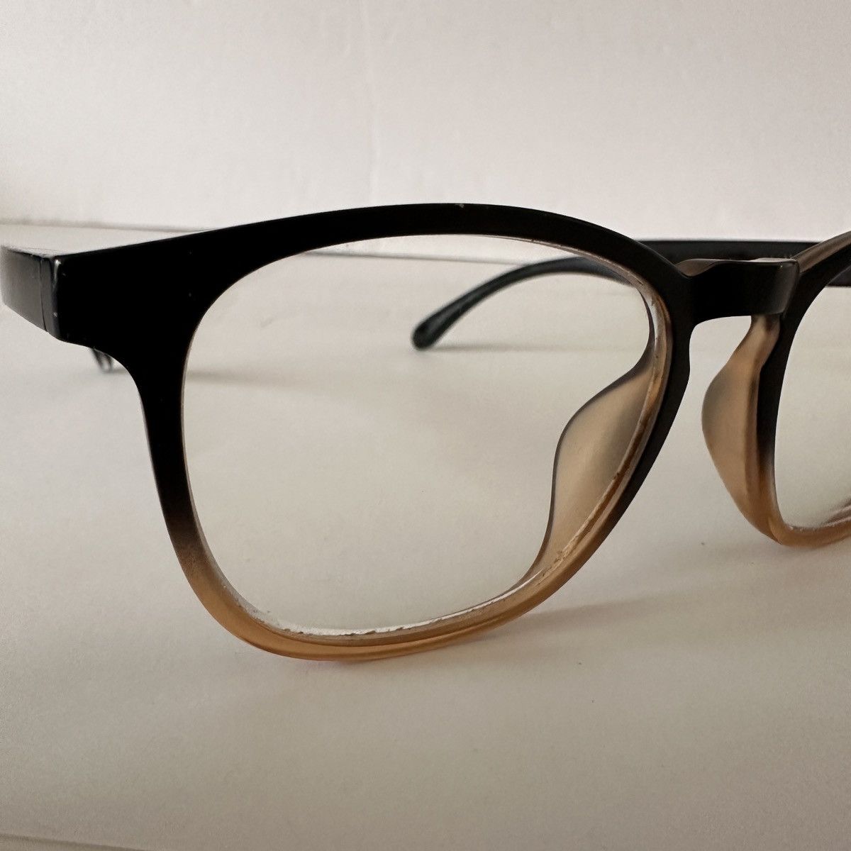Other ZENNI Square Ombre Brown Eyeglasses Lightweight FRAMES only Size ONE SIZE - 14 Thumbnail