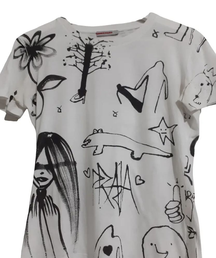 Prada Prada 2007 Adam Neate t-shirt Size L / US 10 / IT 46 - 1 Thumbnail