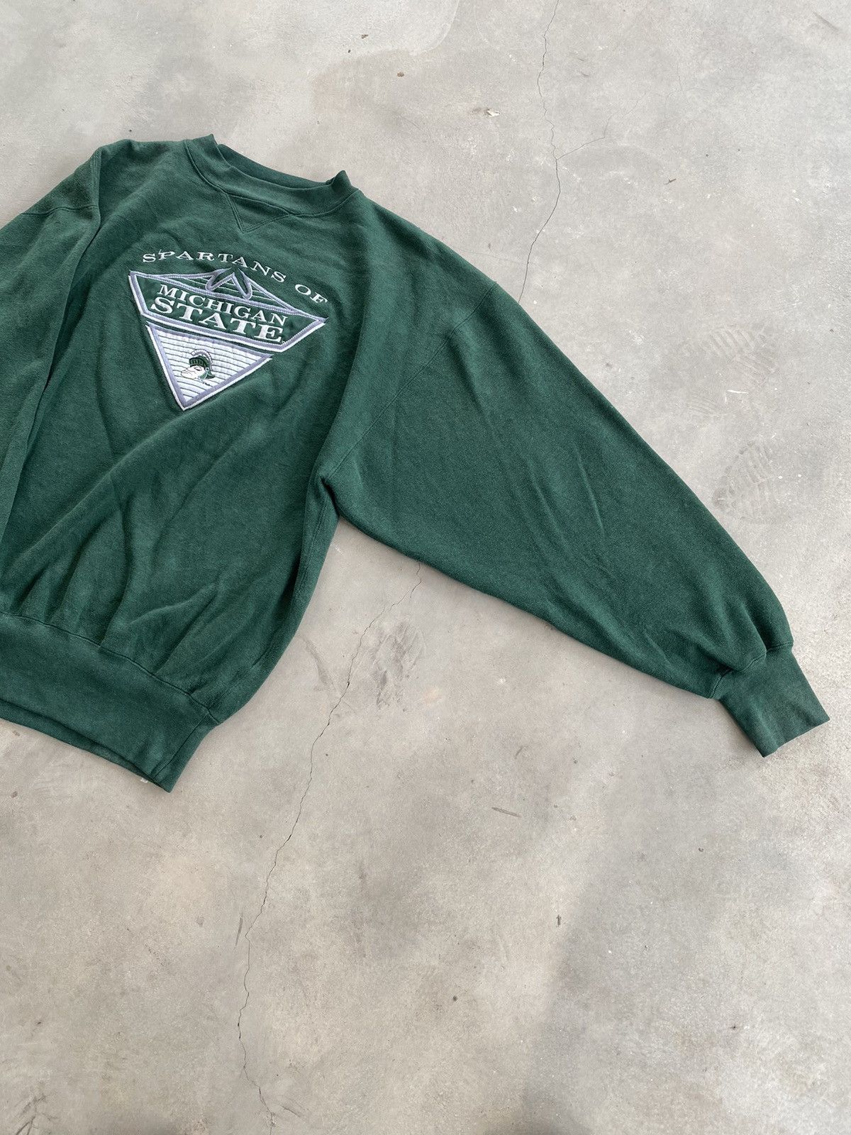 Midwest Kids × Vintage VINTAGE MIDWEST EMBROIDERY MICHIGAN STATE SPELLOUT TEE Size US M / EU 48-50 / 2 - 3 Thumbnail