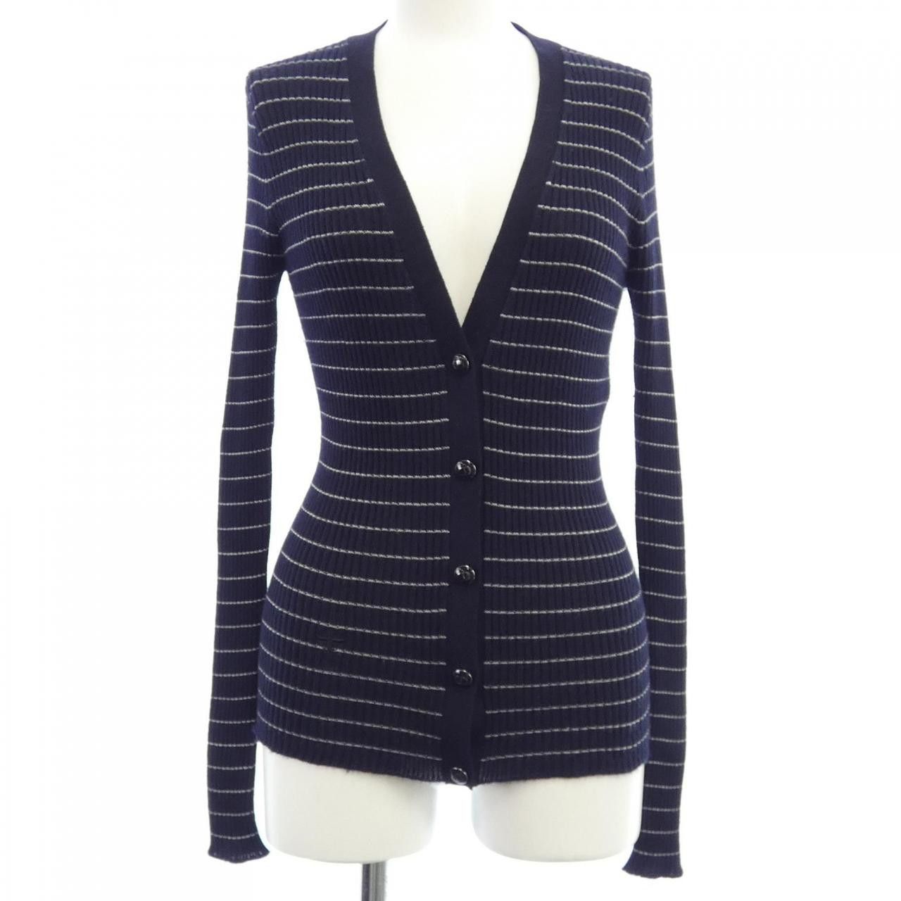 Dior Dior Christian Dior 144G35AM117 Silk Cashmere Cardigan Others Tops 144G35AM117 DUTY FREE for USA Size ONE SIZE - 1 Thumbnail