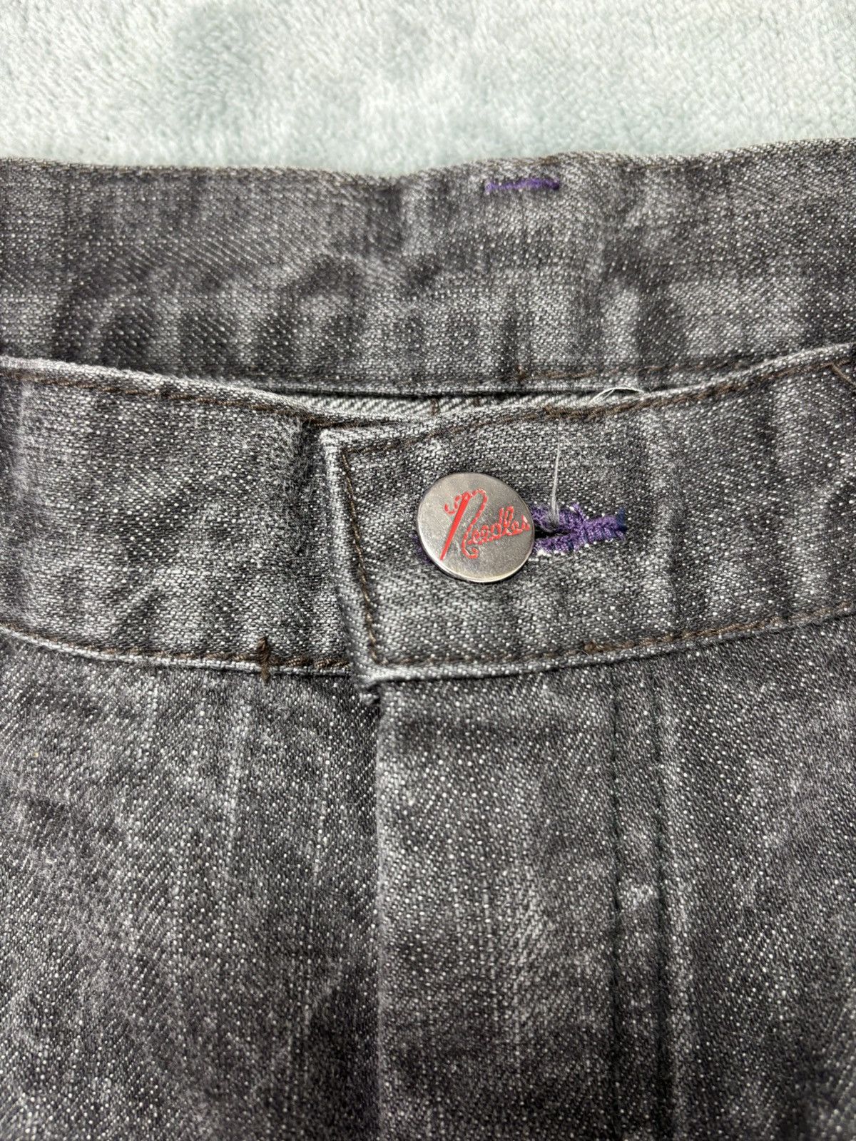 Needles Needles Dice Denim Baggy Pants. S009 Size US 30 / EU 46 - 4 Thumbnail