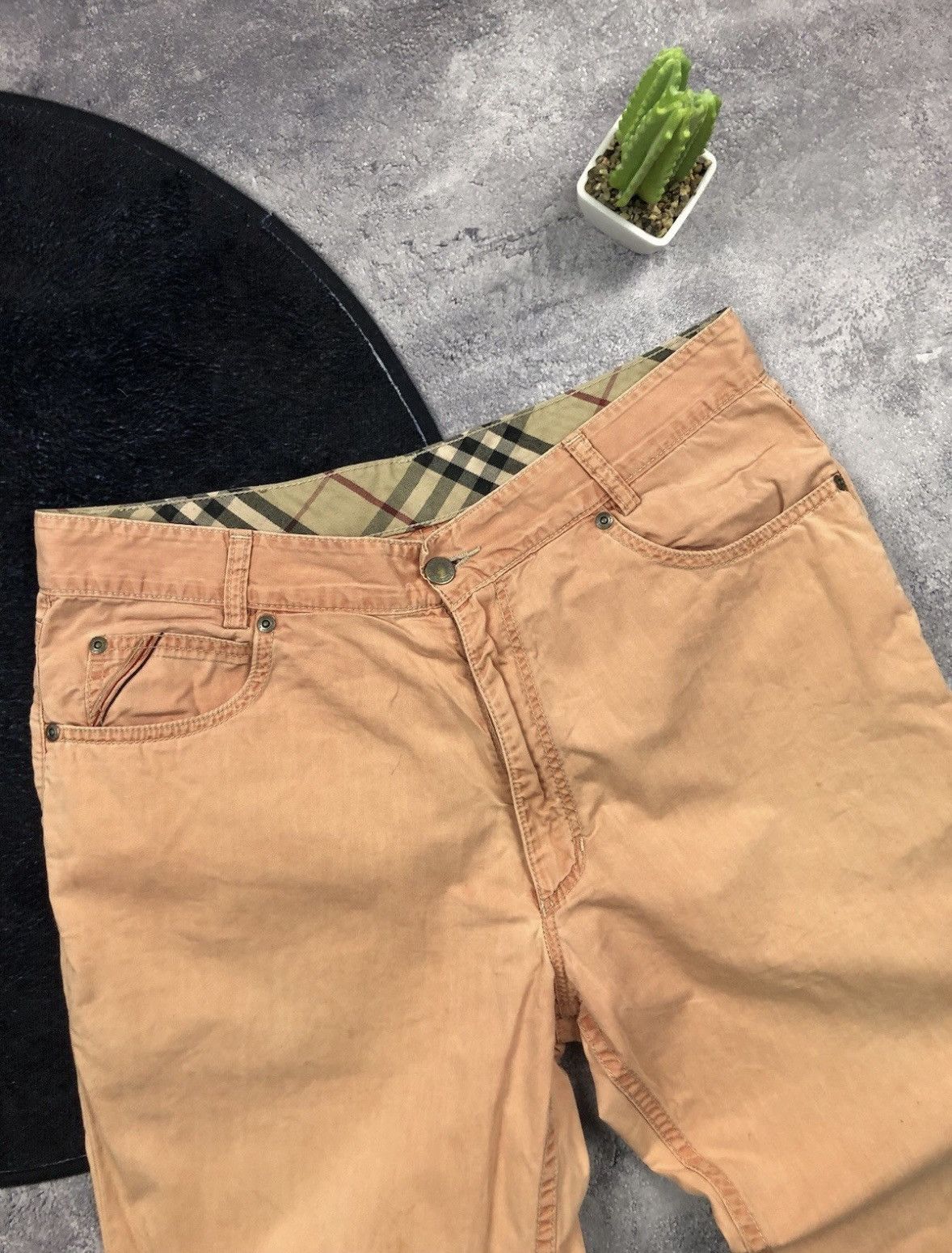 Burberry BURBERRY Vintage Streetwear Luxury Orange Pants Y2k Woman's Size 29" - 4 Thumbnail