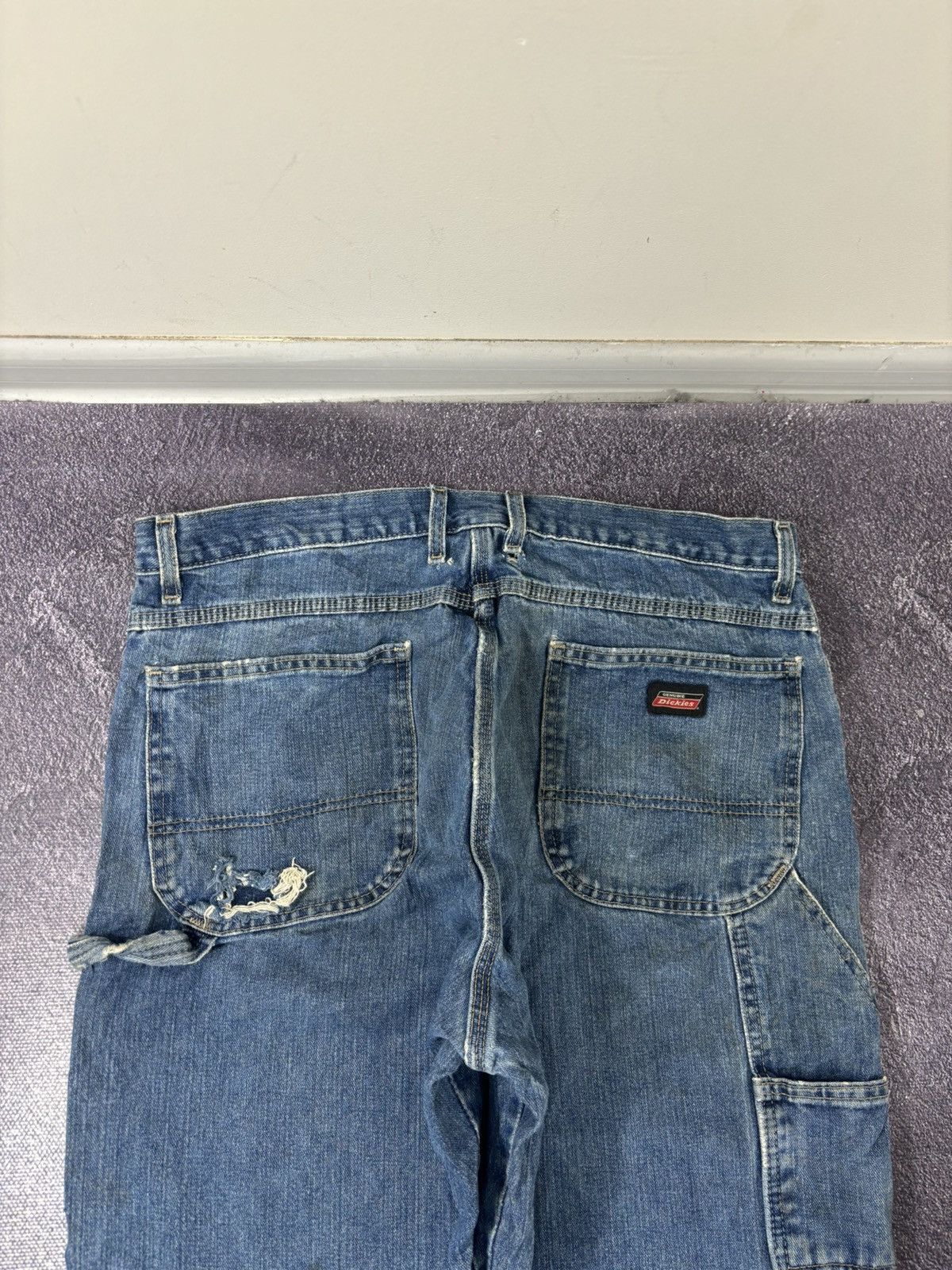 Dickies Vintage Dickies Workwear USA Blue Utility Work Denim Jeans Size US 36 / EU 52 - 7 Thumbnail