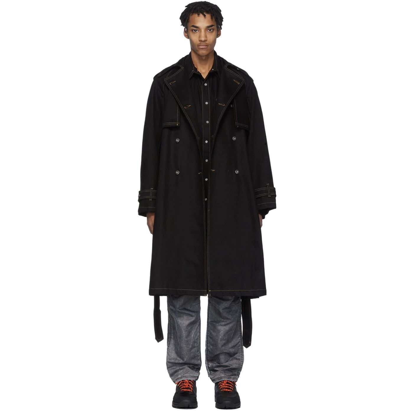 MATTHEW ADAMS DOLAN Matthew Adams Dolan Stitch Trench Coat Size US M / EU 48-50 / 2 - 1 Thumbnail