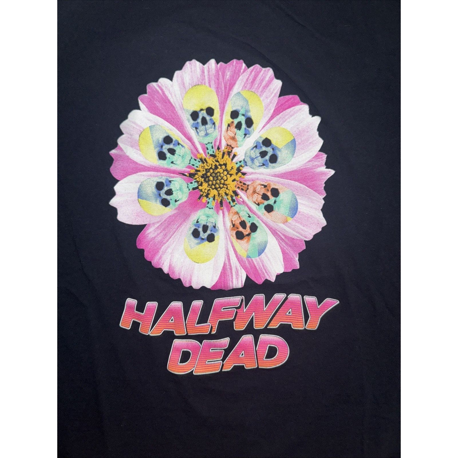 Band Tees × Vintage Halfway Dead Graphic T-Shirt Black Men’s L 20x28 Streetwear Size US L / EU 52-54 / 3 - 2 Thumbnail