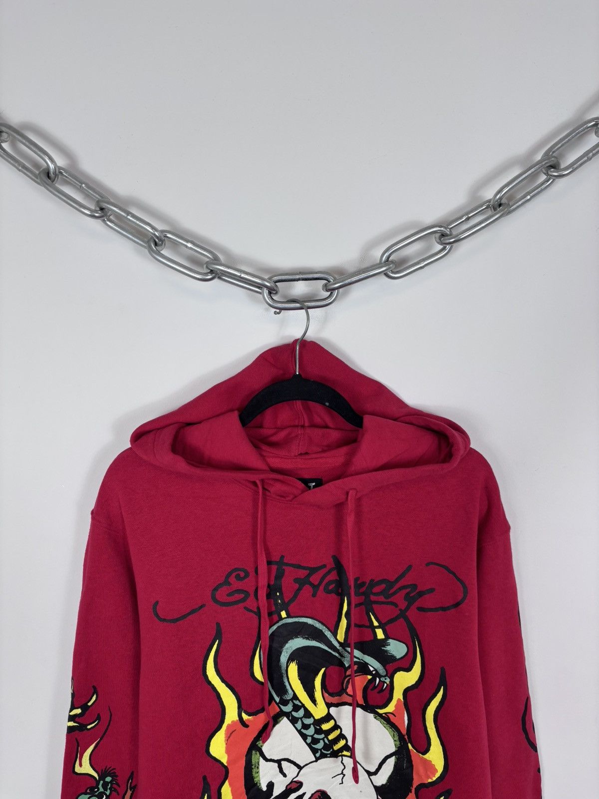 Ed Hardy Ed Hardy NWT Men’s Red Big Snake Skull Tattoo Logo Hoodie Size US M / EU 48-50 / 2 - 3 Thumbnail