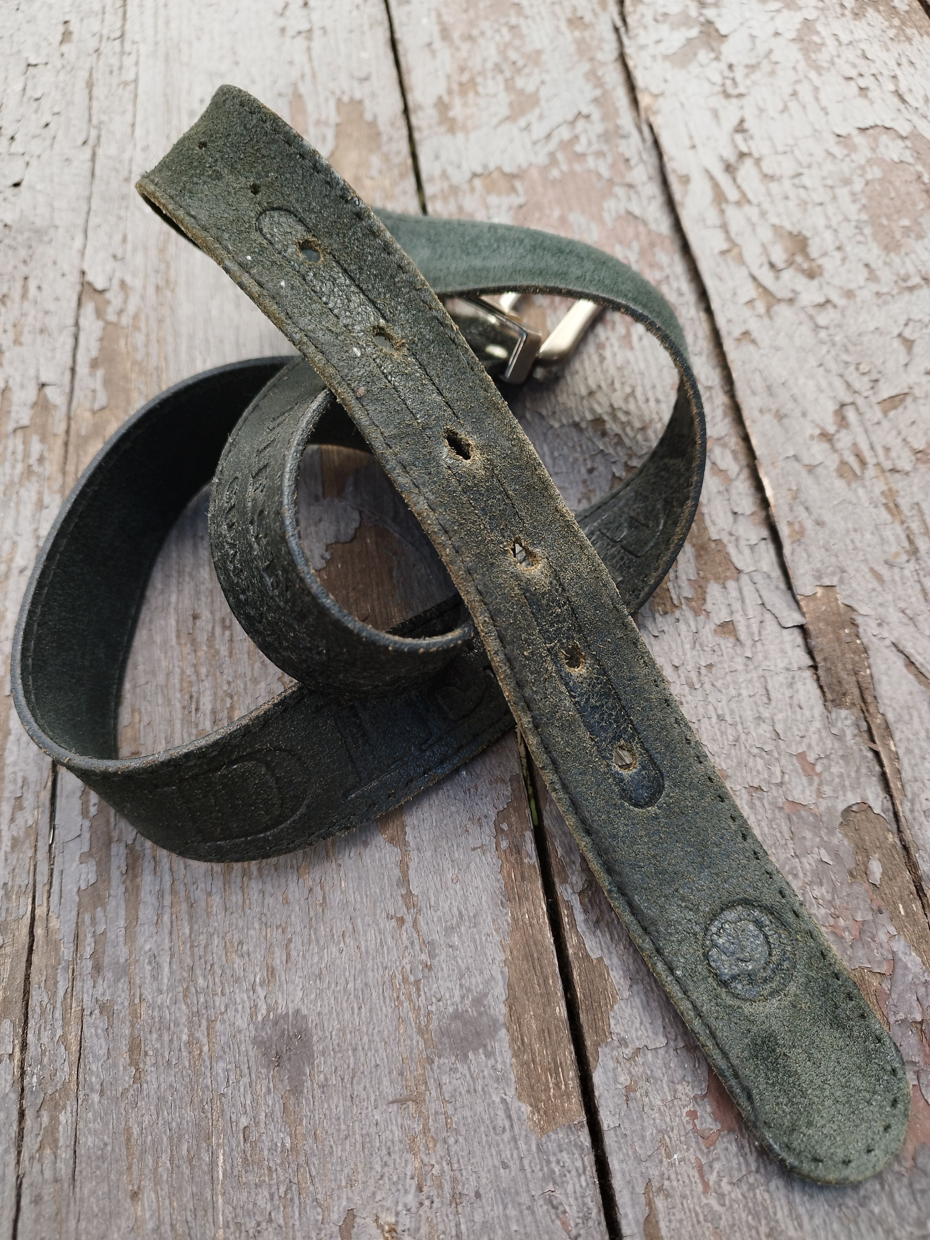 Diesel Diesel Only The Brave Leather Belt Logo Buckle Y2K Grunge Size ONE SIZE - 10 Thumbnail