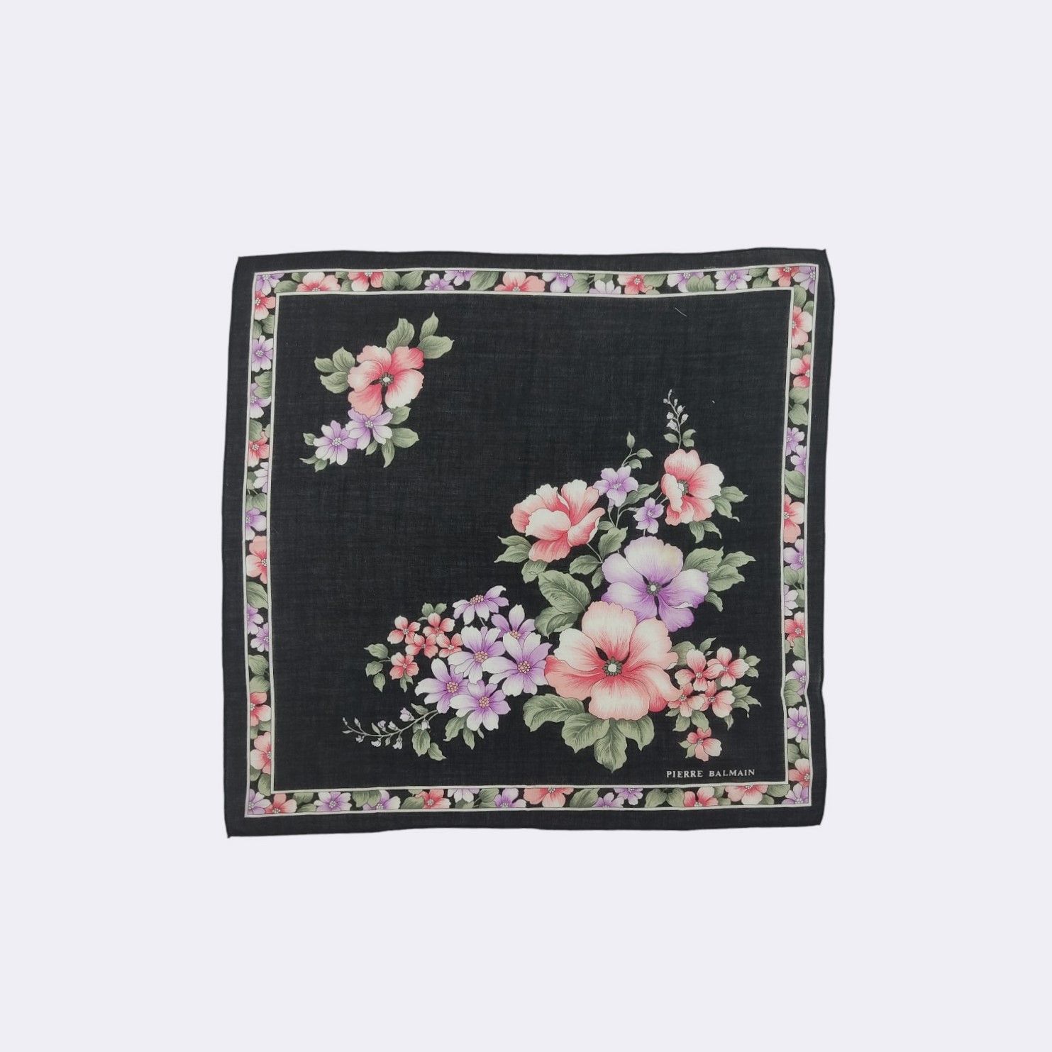 Pierre Balmain Vintage Pierre Balmain Handkerchief Neckerchief H040M Size ONE SIZE - 2 Thumbnail