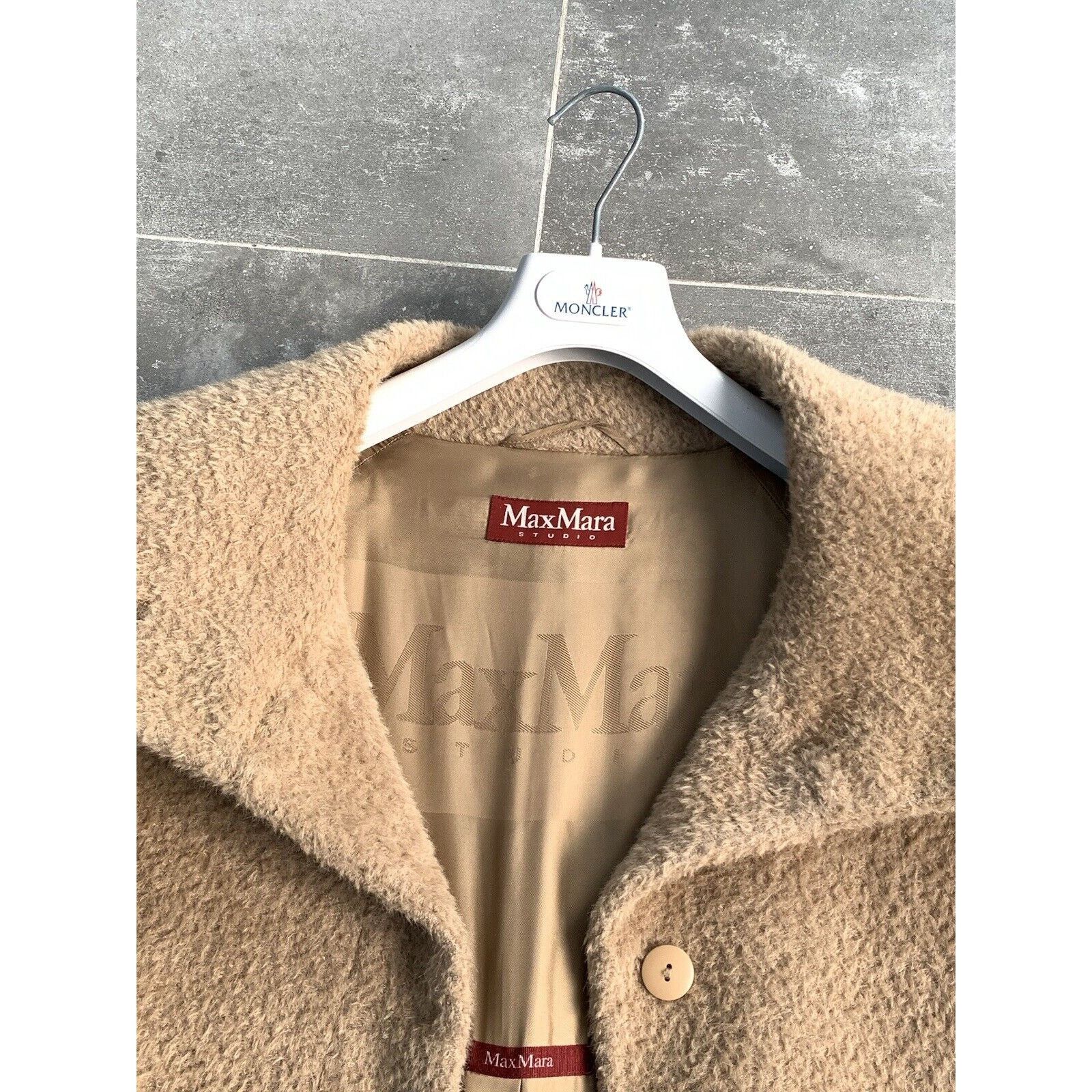 Max Mara Women's MAX MARA TEDDY ALPACA Trench Coat Jacket UK 14 US 12 Size XL / US 12-14 / IT 48-50 - 10 Thumbnail