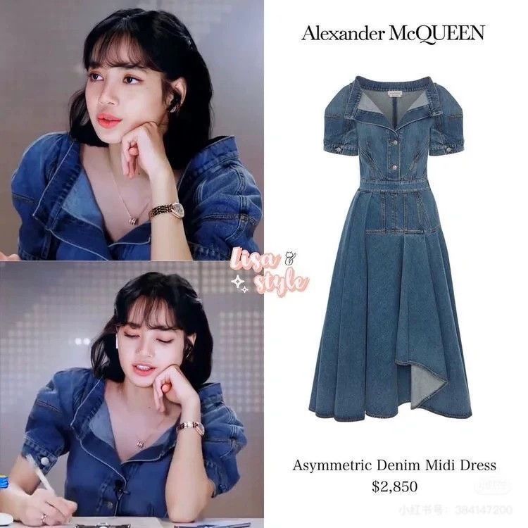 Alexander McQueen Alexander McQUEEN size 42 Denim dress Nextarrow-2505 Size M / US 6-8 / IT 42-44 - 1 Thumbnail