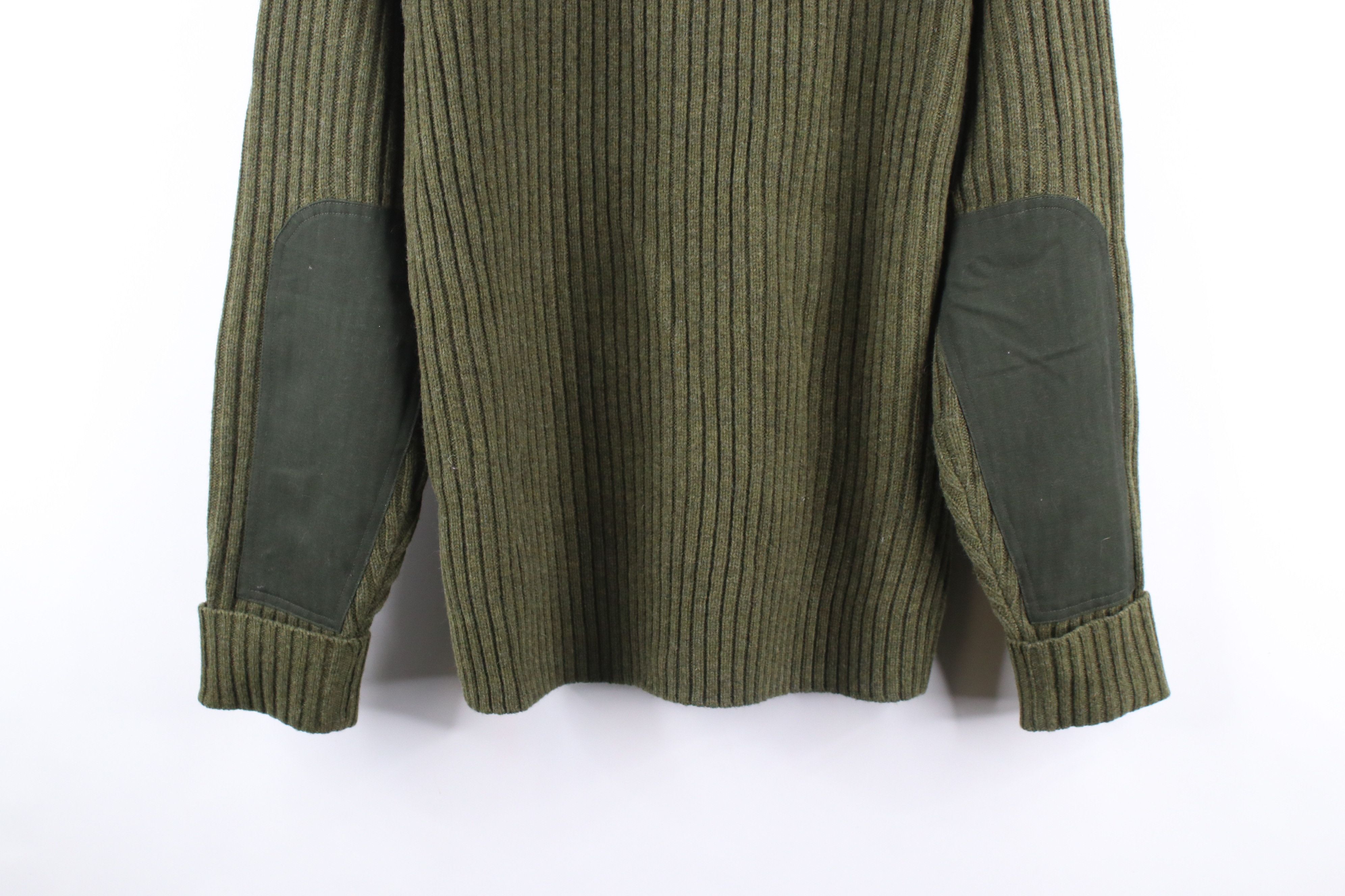 Knit Sweater Vintage Command Sweater Bean Commando Sweater Henley