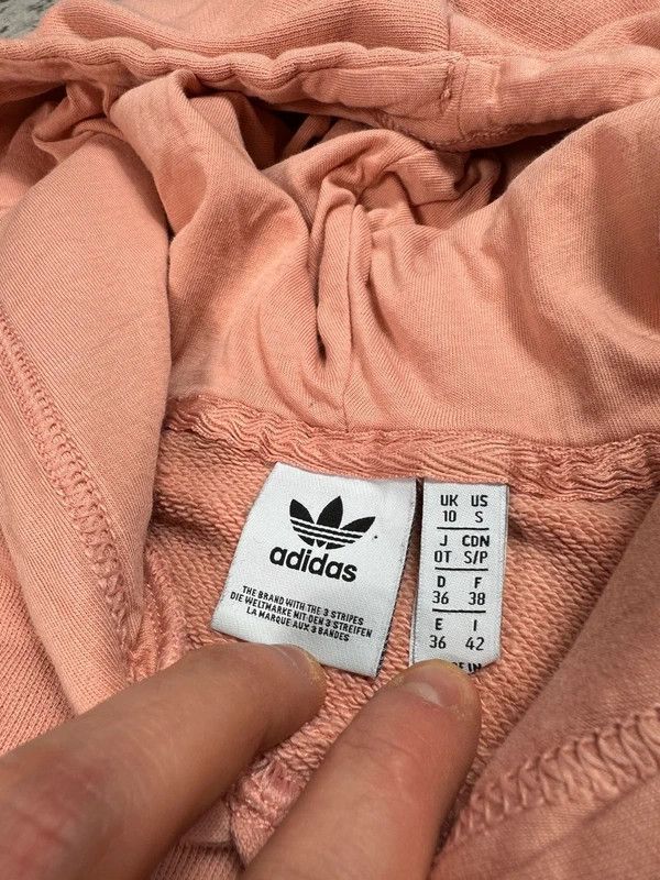 Adidas Adidas logo hoodie pink peach 38 M Size M / US 6-8 / IT 42-44 - 4 Thumbnail