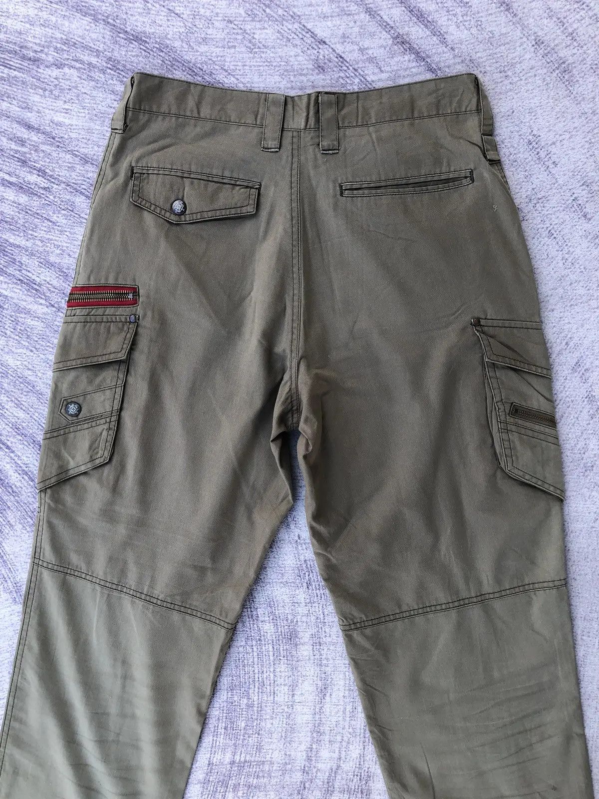 Japanese Brand Faded Cargo Jawin Multipocket Tactical Pants Size US 30 / EU 46 - 10 Thumbnail