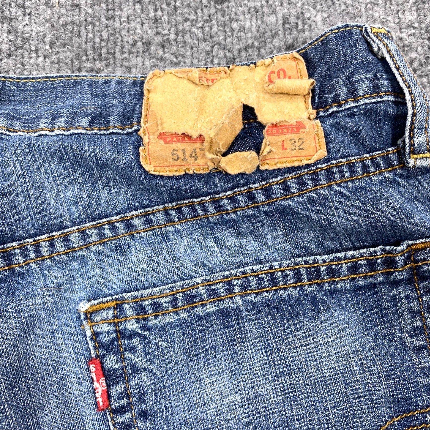 Levi's Levis 514 Cut Off Shorts Denim Blue 31 Women Distressed Daisy Duke Biker 80s 90s Western Casual Party/Cocktail Womens Elevate Searchability Size 24" / US 00 / IT 34 - 3 Thumbnail