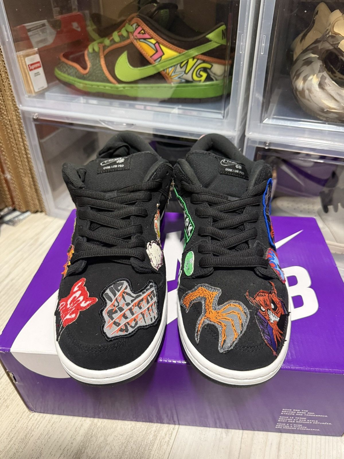 Nike SB Nike SB Dunk Low Pro QS Neckface Size US 10.5 / EU 43-44 - 4 Thumbnail