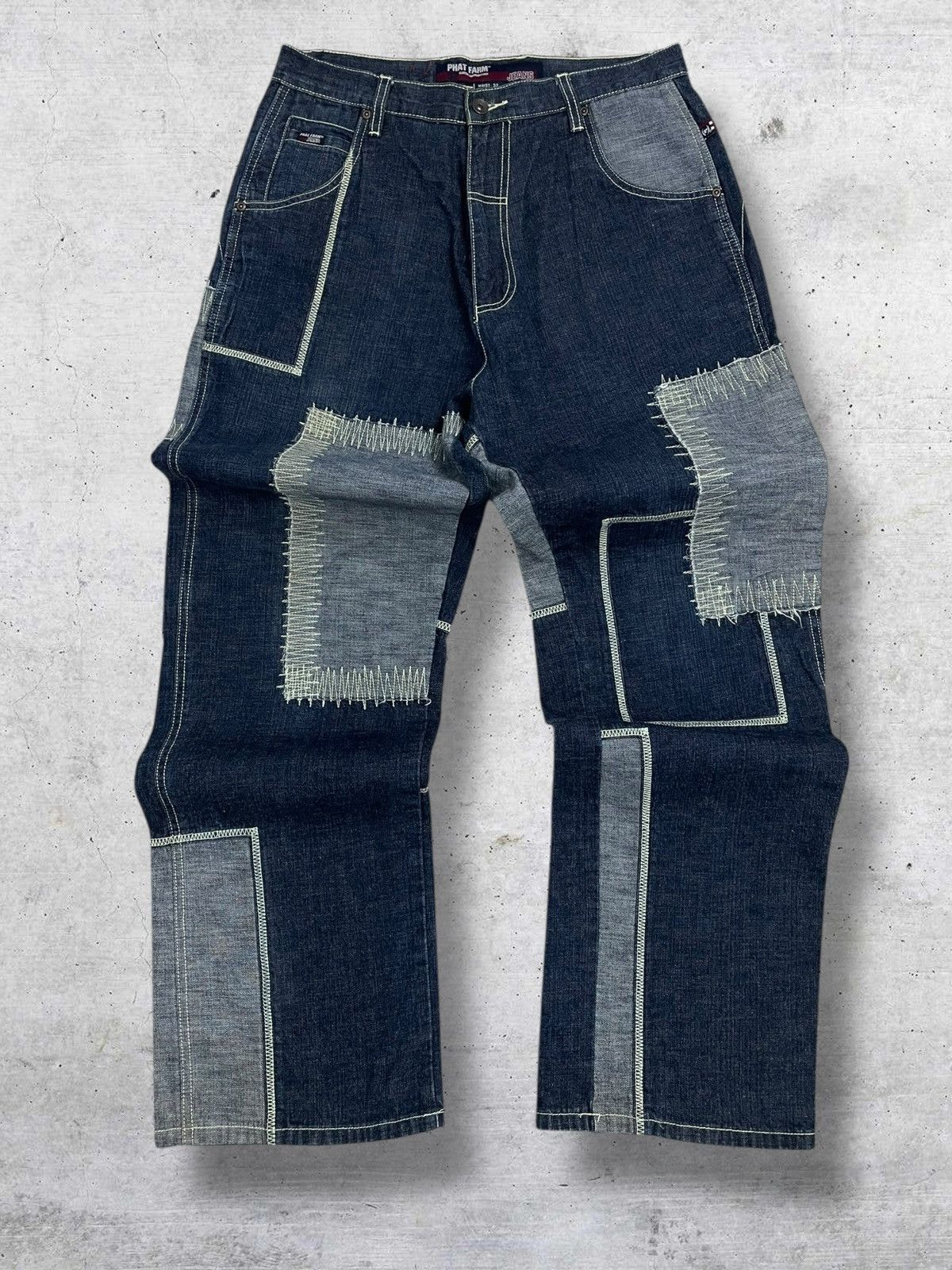 Hysteric Glamour VINTAGE PHAT FARM 90S OG JAPAN DESIGNER PATCHWORK DENIM Size US 32 / EU 48 - 1 Thumbnail