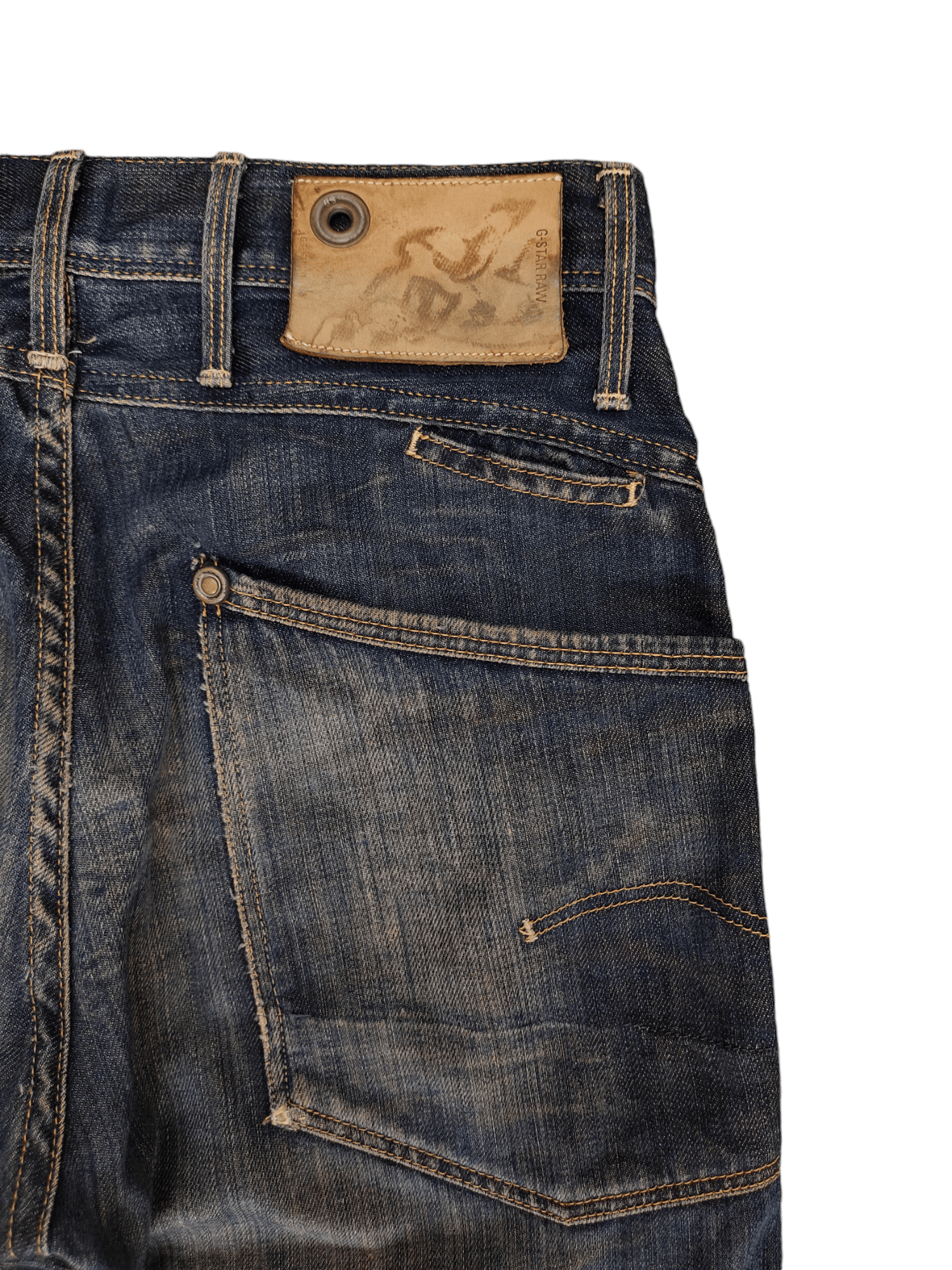 G-Star Vintage Y2k G-Star Raw 3310 Clawmark Distress Faded Jeans Size US 30 / EU 46 - 13 Thumbnail