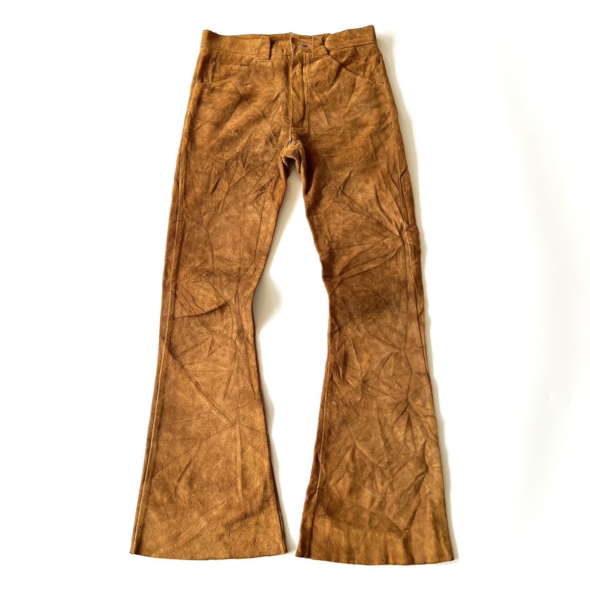 Other Vtg.SANTA FE Suede Flare Pants 70s Size US 28 / EU 44 - 1 Thumbnail