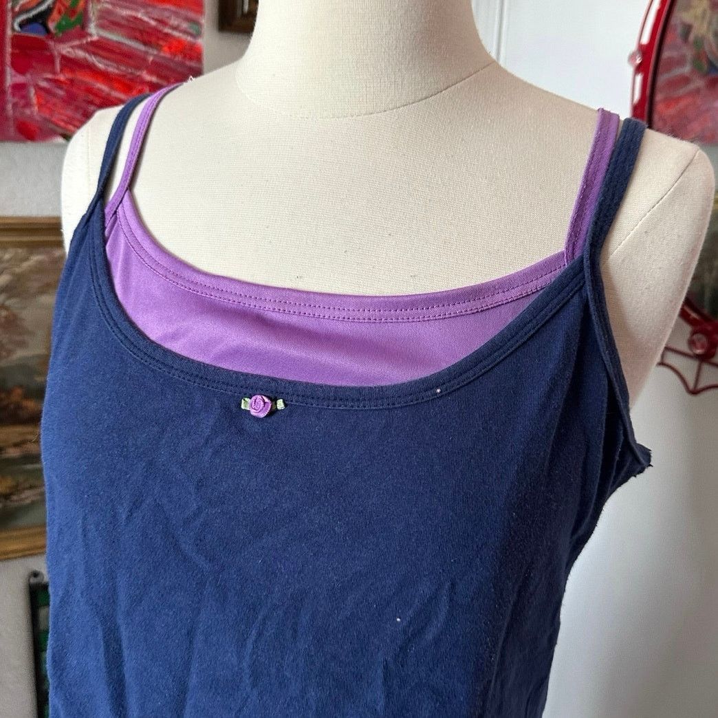 Other kathy ireland blue purple layered tank top Size L / US 10 / IT 46 - 2 Thumbnail