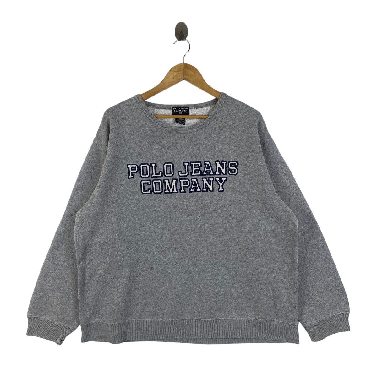 Polo Ralph Lauren × Vintage Vintage POLO JEANS COMPANY Big Logo Sweatshirt Pullover Size US L / EU 52-54 / 3 - 1 Thumbnail