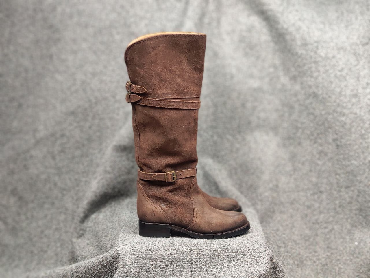 Sendra Sendra Riding Casual High boots womens Brown Suede Leather Size US 6 / IT 36 - 4 Thumbnail