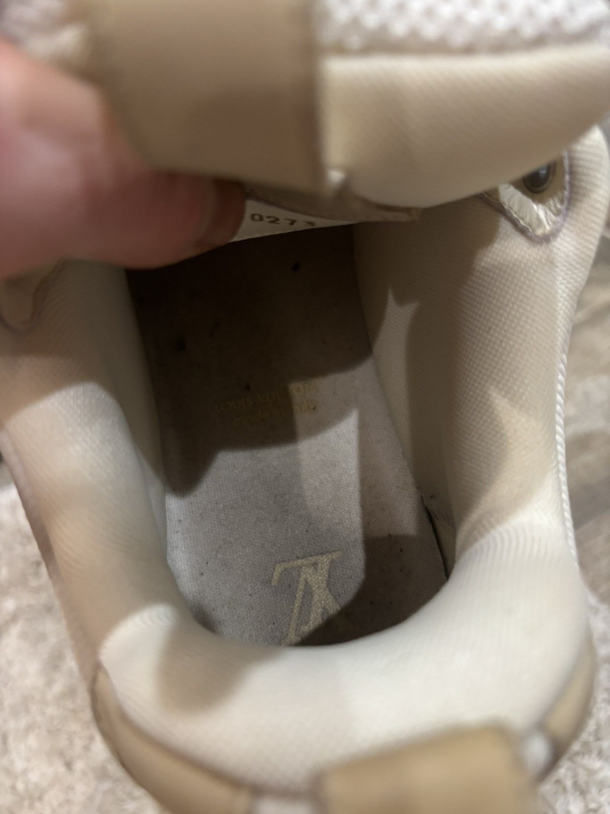 Louis Vuitton Beige and White Skate Sneakers Size US 9 / EU 42 - 6 Thumbnail