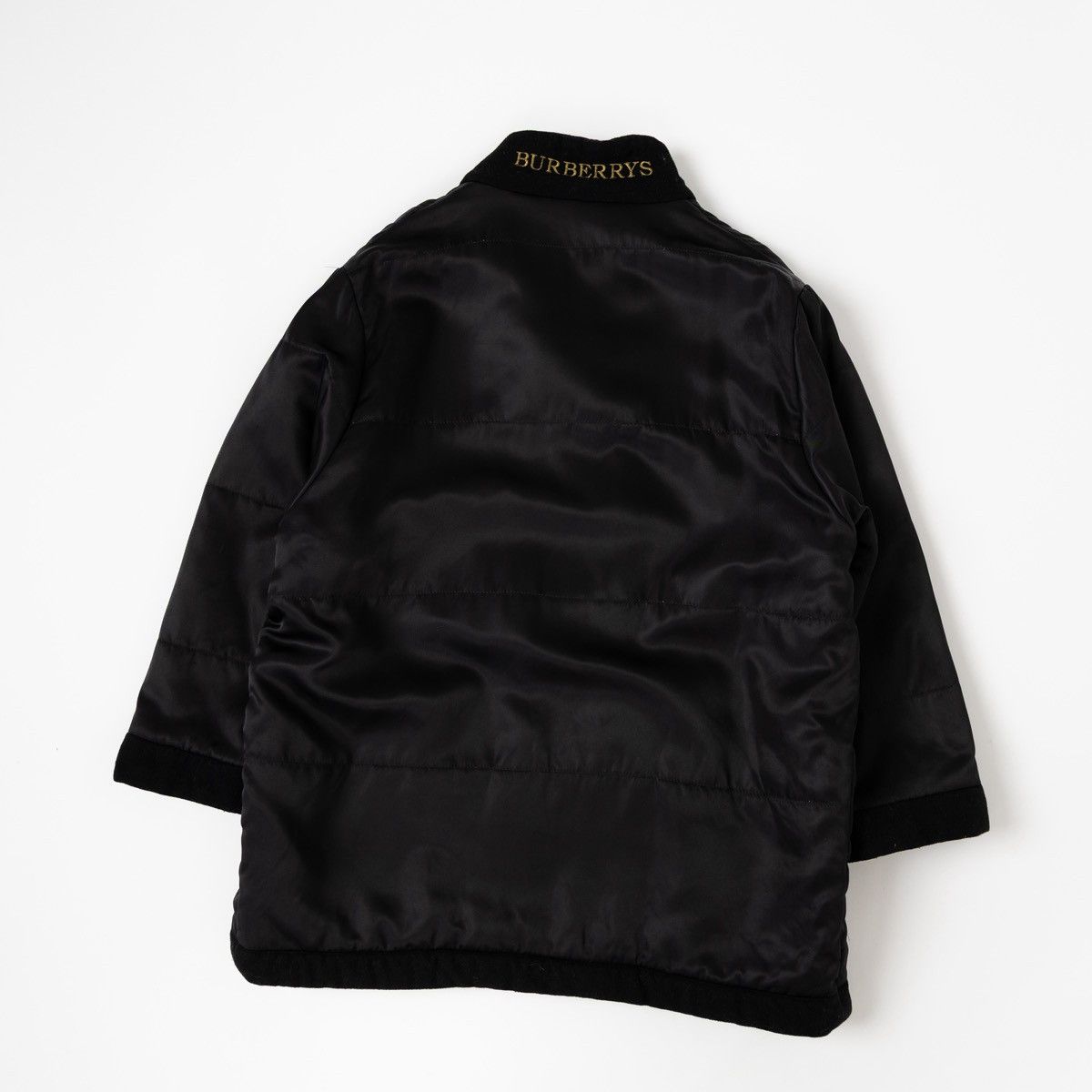 Burberry Burberrys Womens Vintage Black Quilted Jacket Nova Check Size L / US 10 / IT 46 - 3 Thumbnail