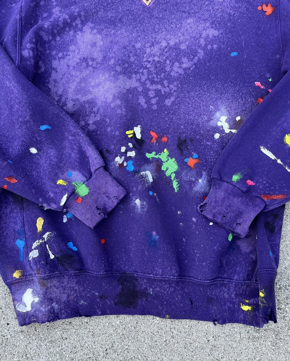 Russell Athletic Custom Russel Athletic Thrashed Distress Crewneck Sweatshirt Size US L / EU 52-54 / 3 - 4 Thumbnail