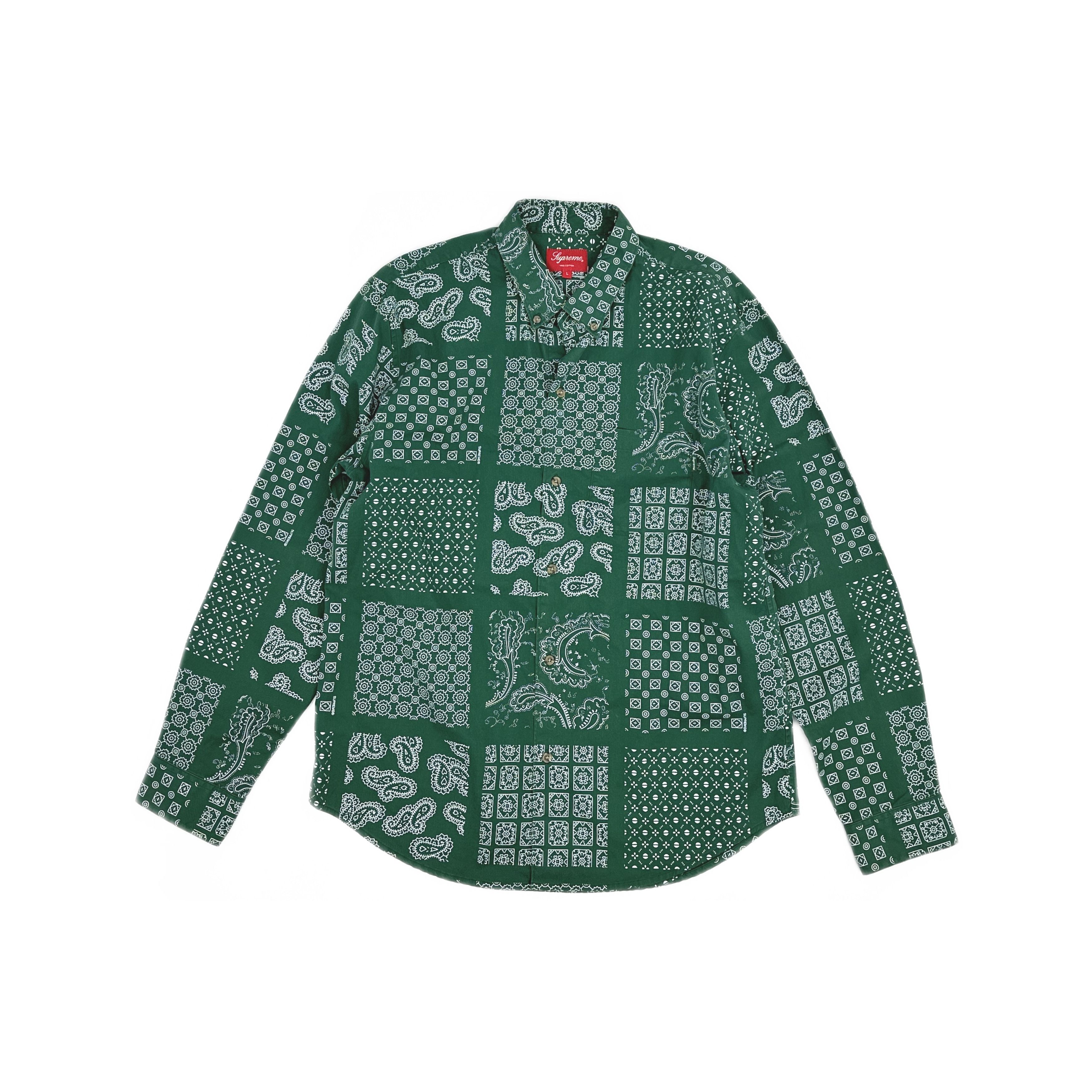 Supreme Supreme Paisley Grid Shirt Size L Size US L / EU 52-54 / 3 - 1 Thumbnail