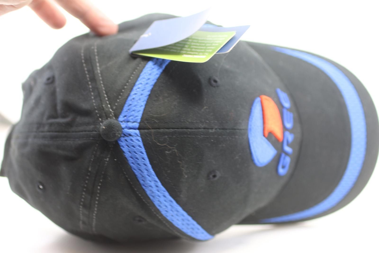 Point Zero Gree Logo Baseball Cap Black Blue Organic Fabric Adjustable Size ONE SIZE - 9 Thumbnail