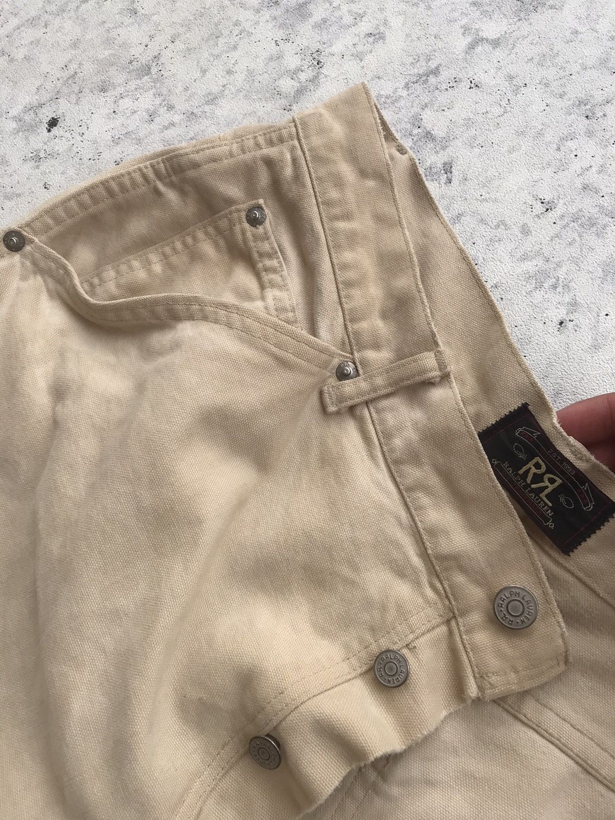 Polo Ralph Lauren × RRL Ralph Lauren × Vintage Vintage RRL Duck Canvas Carpenter Pants Size US 36 / EU 52 - 7 Thumbnail