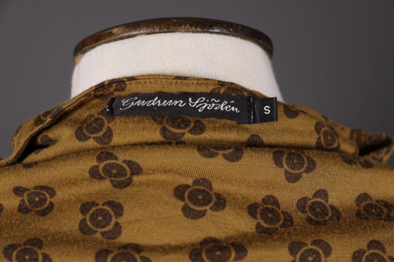 Designer Gudrun Sjoden Floral Long Sleeve Top Shirt Size S Size S / US 4 / IT 40 - 8 Thumbnail